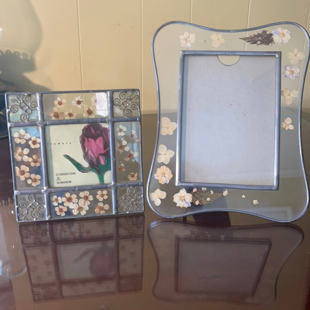 Vintage silver pictures frames
